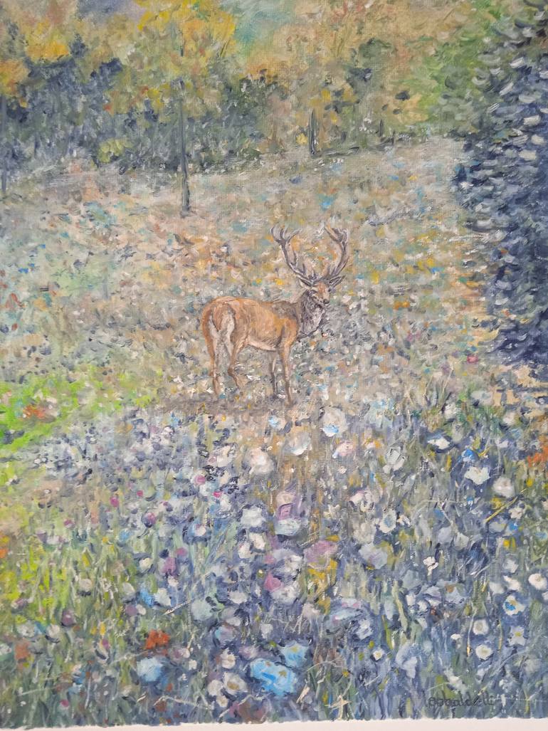 Original Impressionism Animal Painting by Daniele Teobaldelli