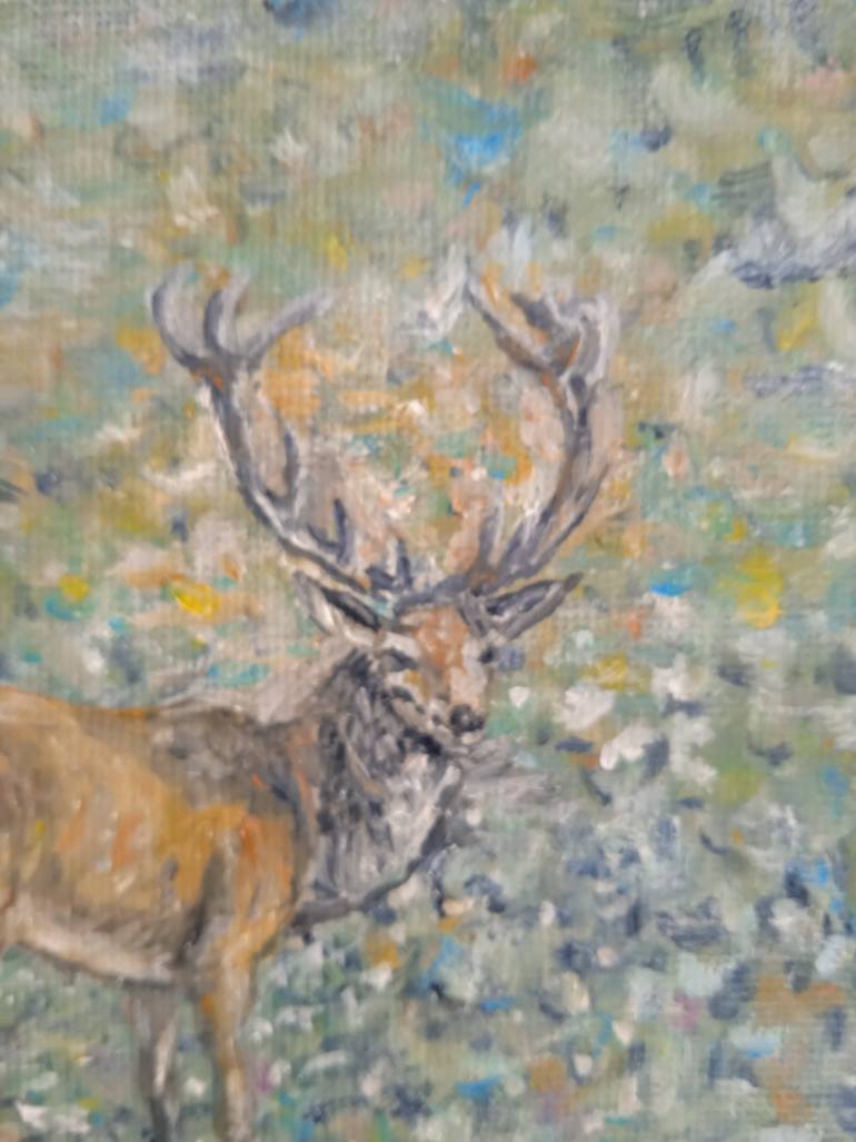 Original Impressionism Animal Painting by Daniele Teobaldelli
