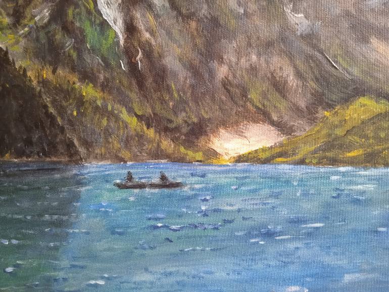 Original Impressionism Landscape Painting by Daniele Teobaldelli