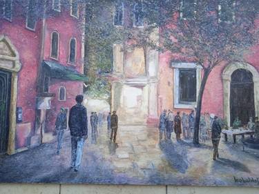 Original Impressionism Cities Painting by Daniele Teobaldelli