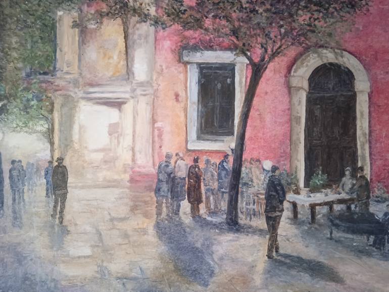 Original Impressionism Cities Painting by Daniele Teobaldelli