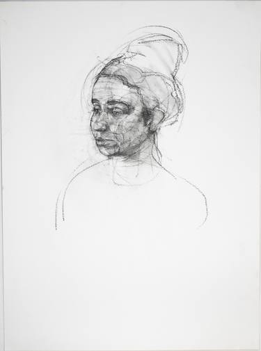 Original Portraiture Women Drawings by Luke White