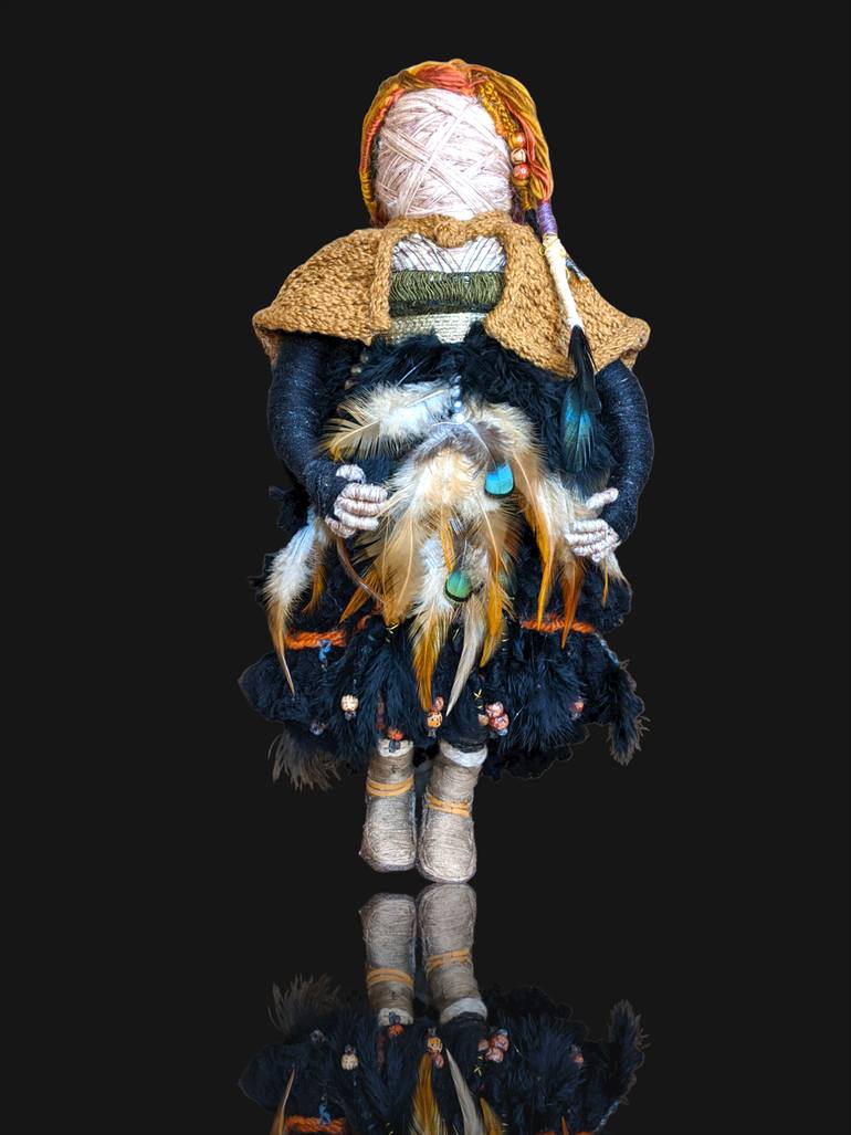 Original Figurative Fantasy Sculpture by Kellie Close