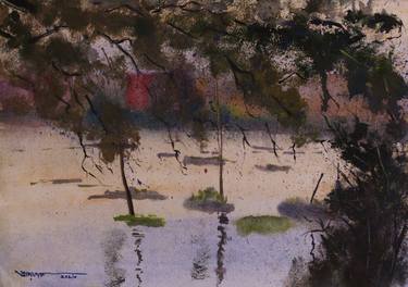 Print of Impressionism Landscape Paintings by Ashfaque Bappy