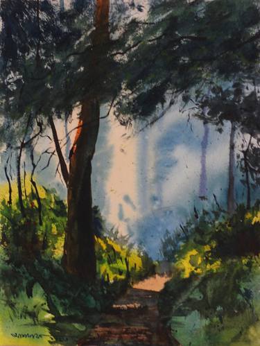 Original Impressionism Landscape Painting by Ashfaque Bappy
