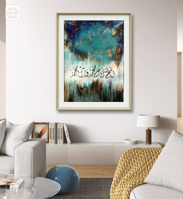 Original Abstract Expressionism Abstract Painting by Maheen Shuaib