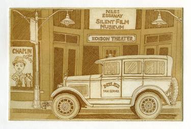 Niles Taxi - etching/aquatint limited edition print of 30 thumb