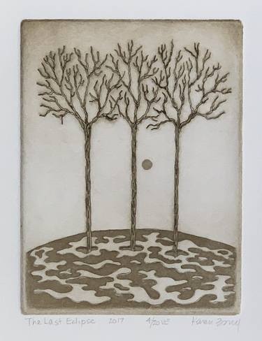 The Last Eclipse - etching/aquatint limited edition print of 20 thumb