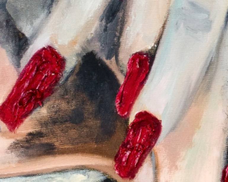 Original Art Deco People Painting by Evelynne V