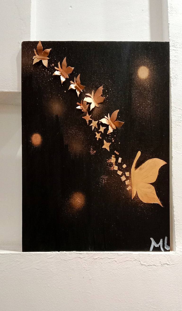 Gold butterfly - Print