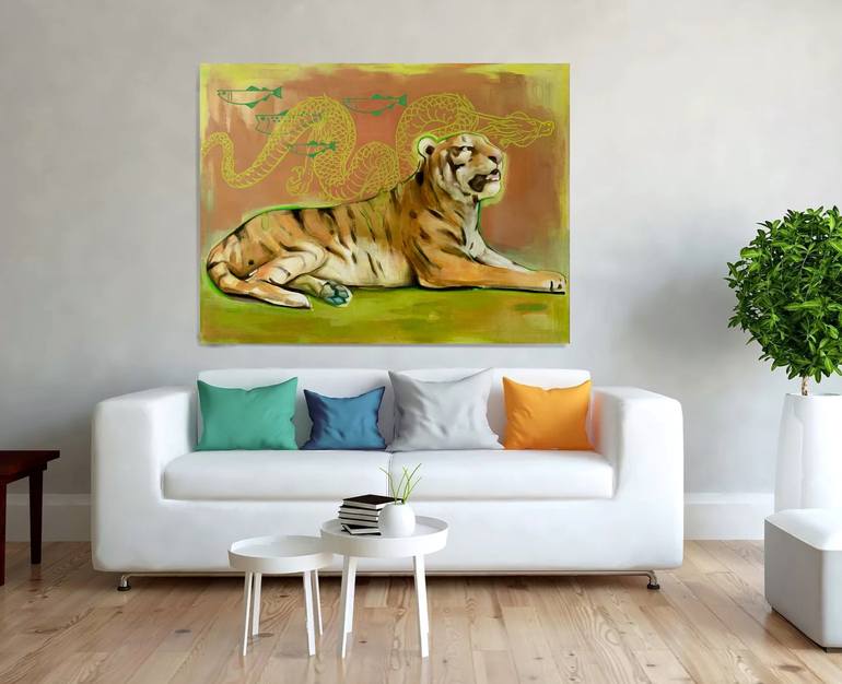 Original Conceptual Animal Painting by Irisha Pavlenko