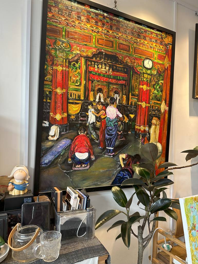 Original Expressionism Religion Painting by Qiuzi Zhang