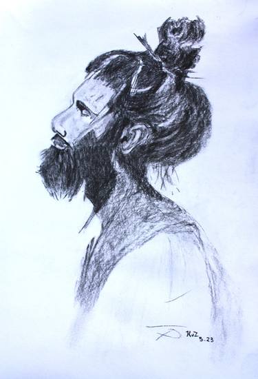 Original Men Drawings by Kobus van Zyl