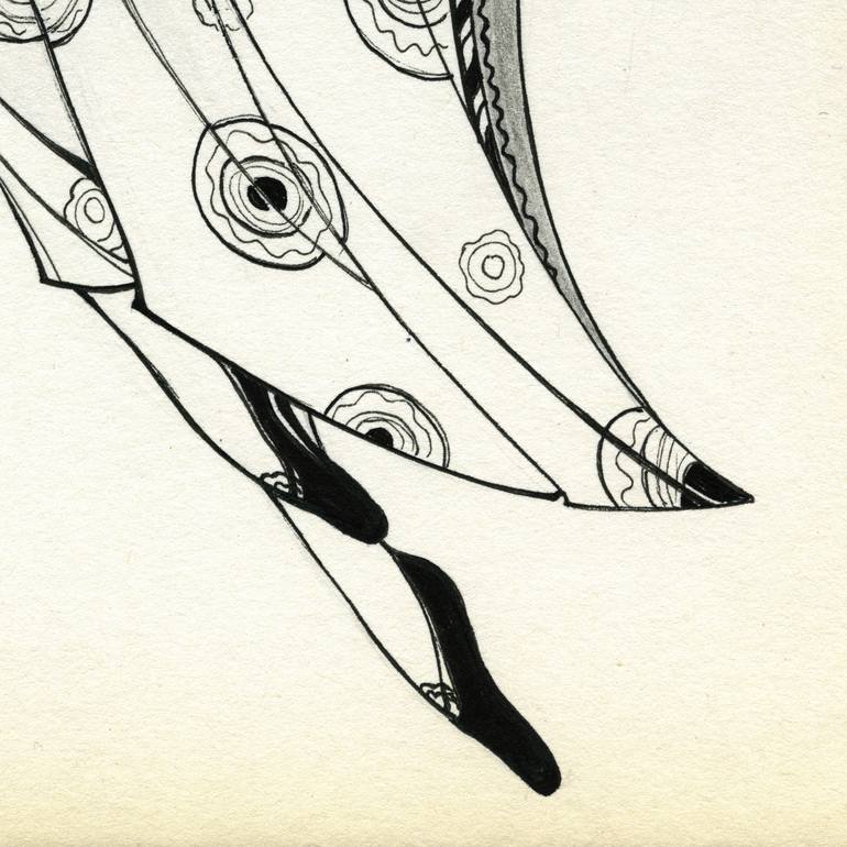 Original Conceptual Fashion Drawing by Nadya Solovyova