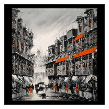 Print of Fine Art Cities Paintings by Mirza Khalid
