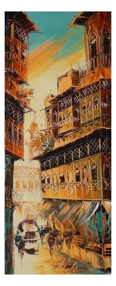 Print of Cities Paintings by Mirza Khalid