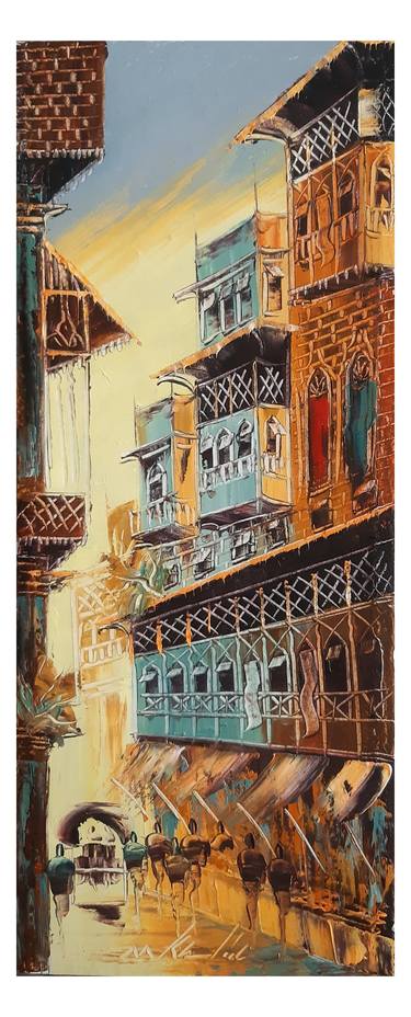 Print of Cities Paintings by Mirza Khalid