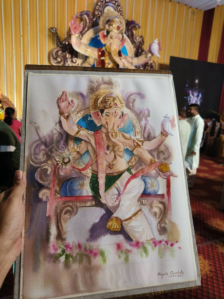 Original Fine Art Religious Painting by Deepika Ramshetty