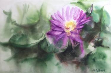 Original Floral Painting by Deepika Ramshetty