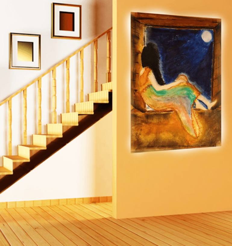 Original Expressionism Love Painting by Saniya Jilani