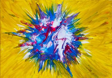 Original Abstract Expressionism Science/Technology Paintings by Hennings Masikati