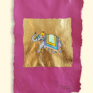 Magenta Gold Haathi