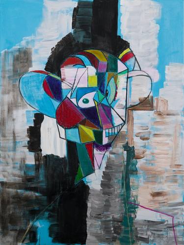 Original Abstract Expressionism Abstract Painting by Roy Fabry