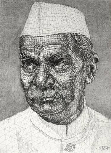 Original Expressionism Portrait Drawings by Durga Rao Miriyala