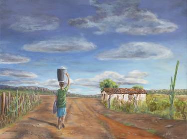 Print of Realism Rural life Paintings by Américo de Carvalho e Sousa
