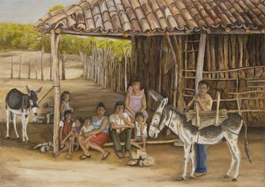 Original Rural life Paintings by Américo de Carvalho e Sousa