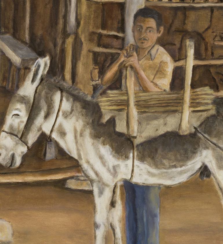 Original Rural life Painting by Américo de Carvalho e Sousa