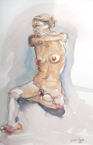 Original Figurative Nude Paintings by de Font-Reaulx Patrick