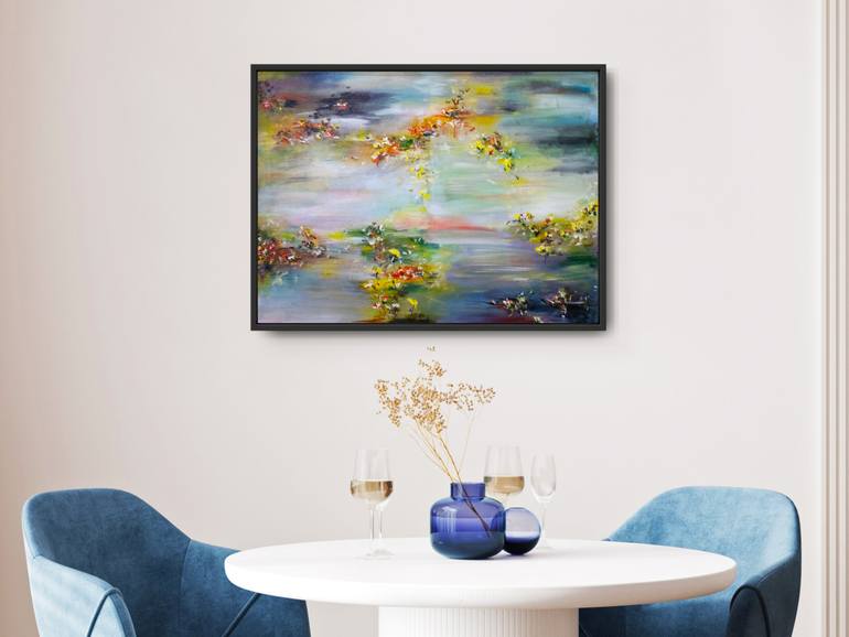 Original Abstract Botanic Painting by Alina Luchianov