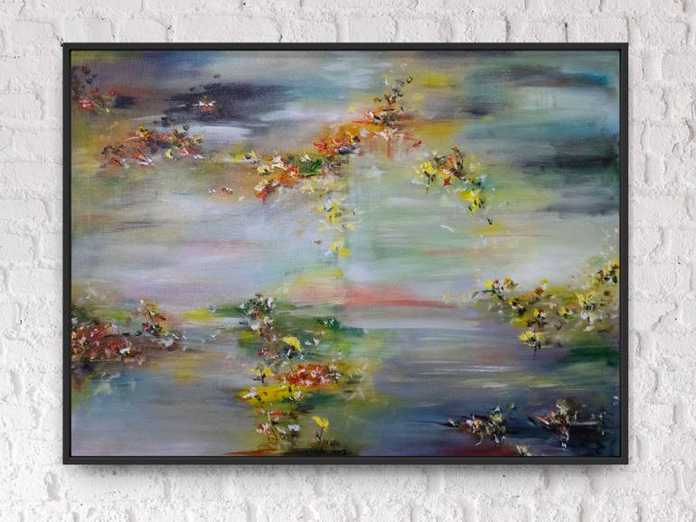 Original Abstract Botanic Painting by Alina Luchianov