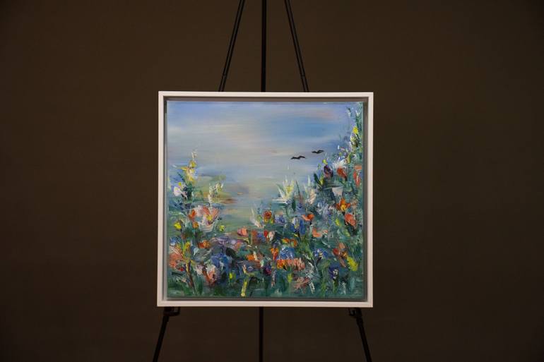 Original Abstract Landscape Painting by Alina Luchianov
