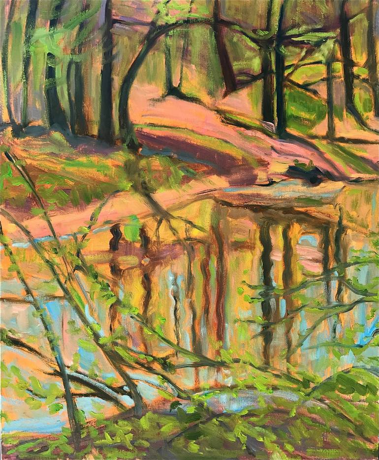 Print of Impressionism Landscape Paintings by Gwen Cates