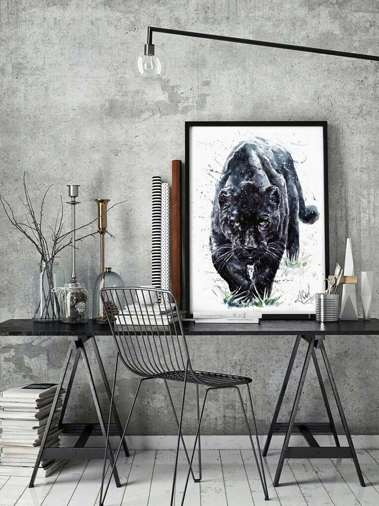 Original Abstract Animal Drawing by Konstantin Kalinin