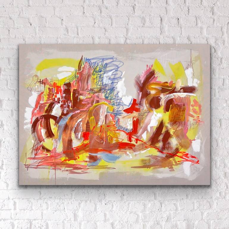 Original Abstract Expressionism Abstract Painting by Tania LaCaria