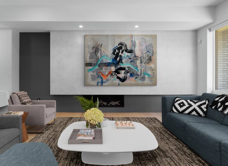 Original Abstract Expressionism Abstract Painting by Tania Lacaria