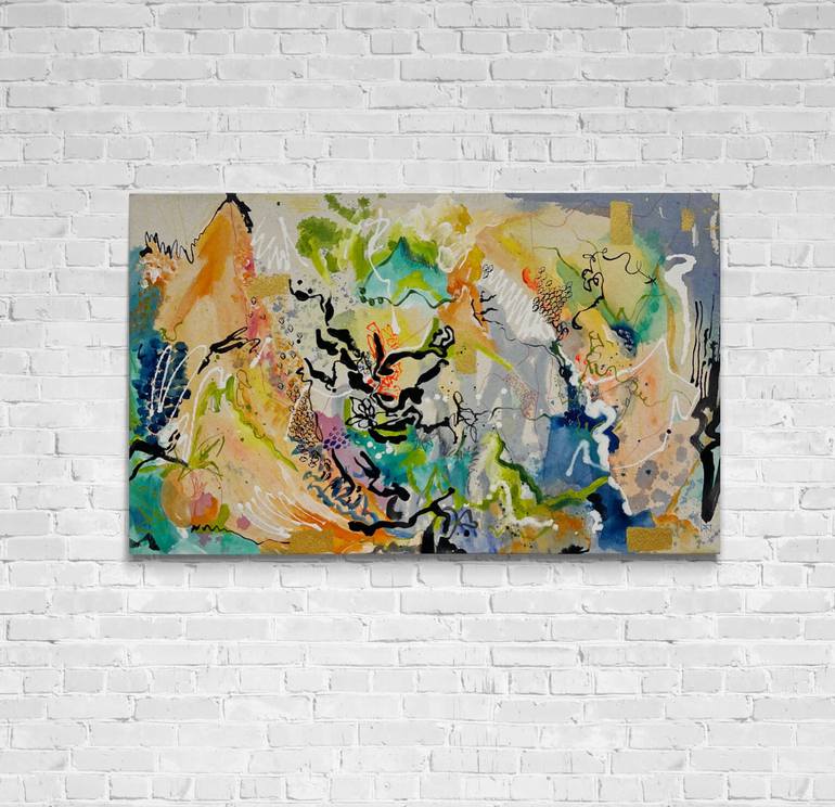 Original Abstract Expressionism Abstract Painting by Tania LaCaria