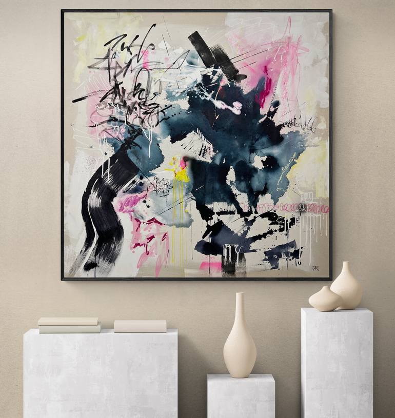 Original Abstract Expressionism Abstract Painting by Tania Lacaria