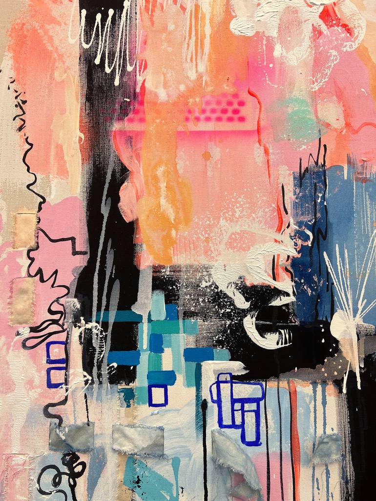 Original Abstract Expressionism Abstract Painting by Tania Lacaria