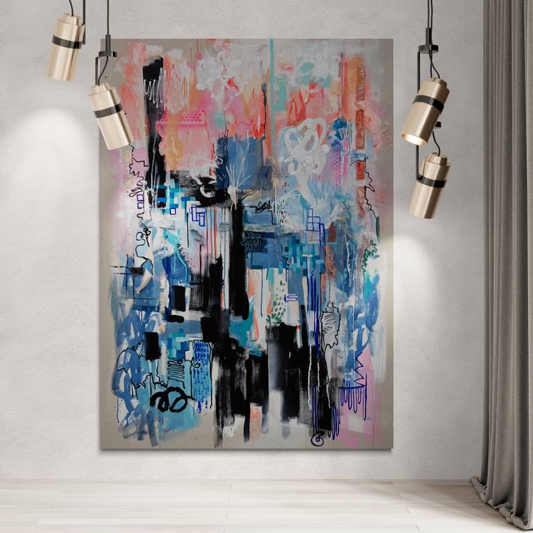 Original Abstract Expressionism Abstract Painting by Tania Lacaria