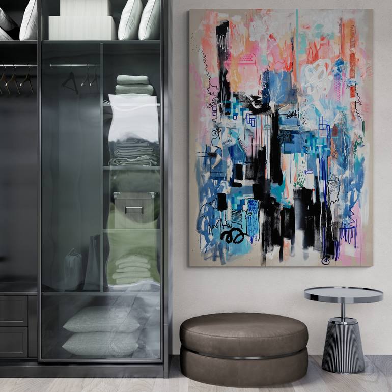 Original Abstract Expressionism Abstract Painting by Tania Lacaria