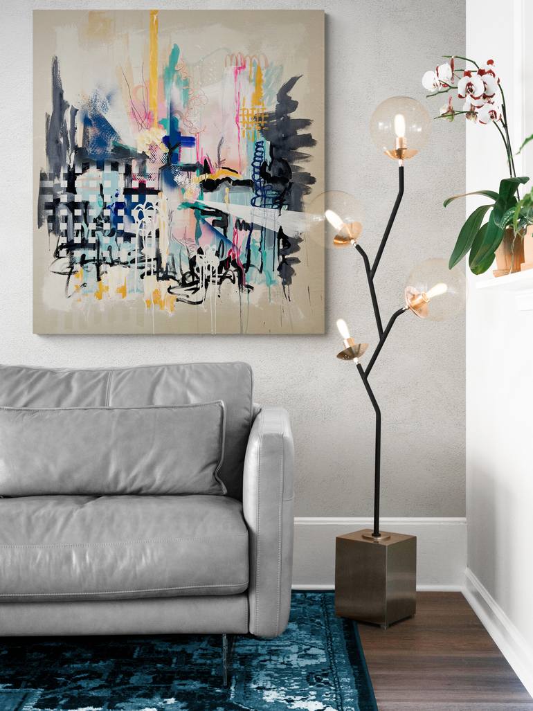 Original Abstract Expressionism Abstract Painting by Tania Lacaria