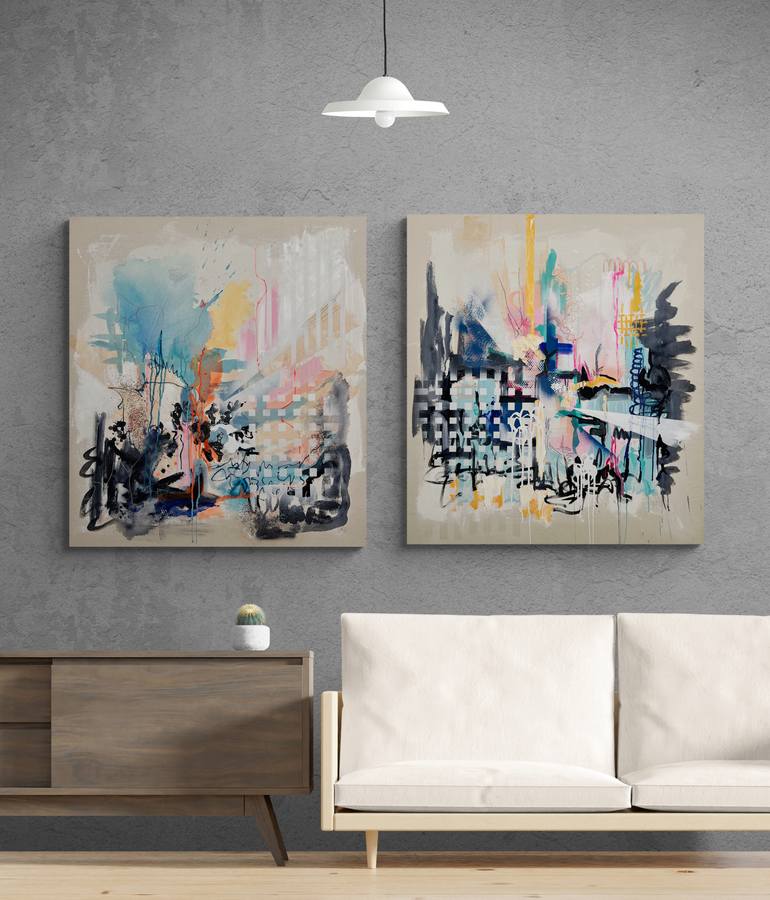 Original Abstract Expressionism Abstract Painting by Tania Lacaria