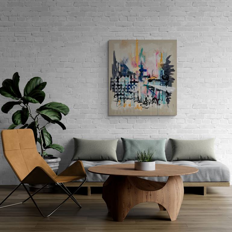 Original Abstract Expressionism Abstract Painting by Tania Lacaria