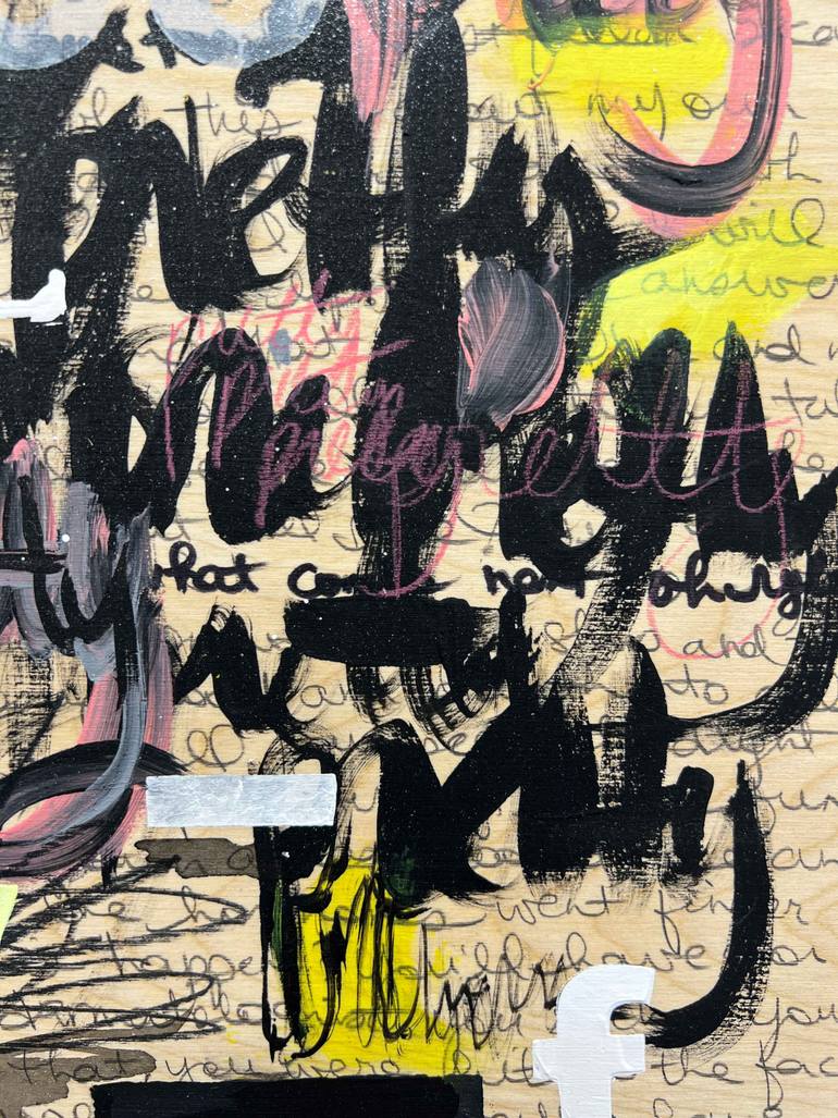 Original Street Art Abstract Painting by Tania Lacaria