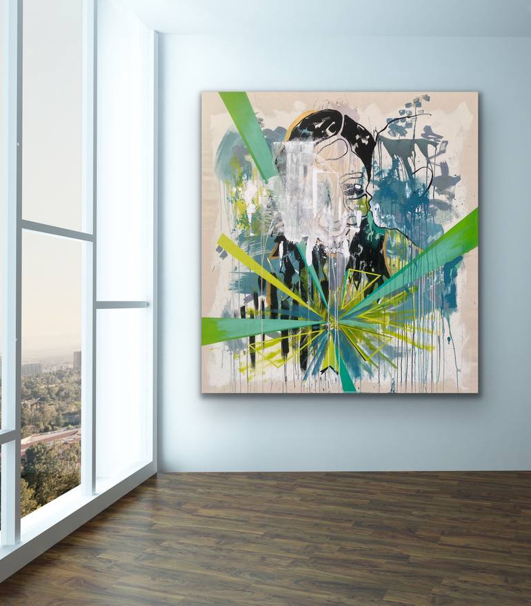 Original Abstract Expressionism Abstract Painting by Tania Lacaria