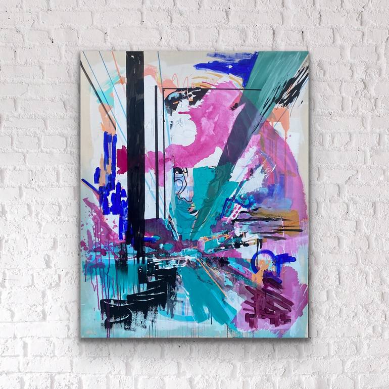 Original Abstract Expressionism Abstract Painting by Tania Lacaria